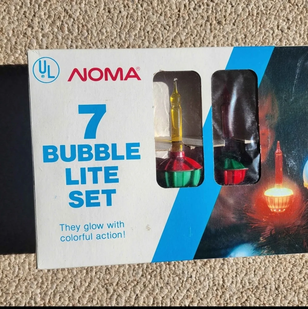 NOMA Bubble Lite Set NIB / NOS ~ Christmas ~ Holiday ~ Retro